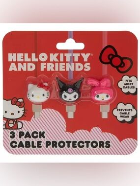 Hello Kitty Sanrio NIB 3 Cable Protectors